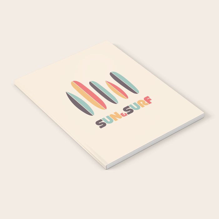 Sun & Surf Surfboards - Retro Rainbow Notebook Gallery Image 2