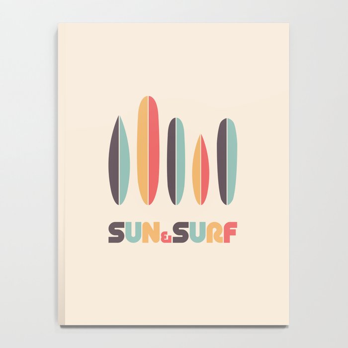 Sun & Surf Surfboards - Retro Rainbow Notebook Gallery Image 4