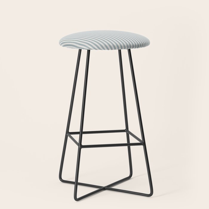 CoastL Stripe . Blue Stool Gallery Image 1