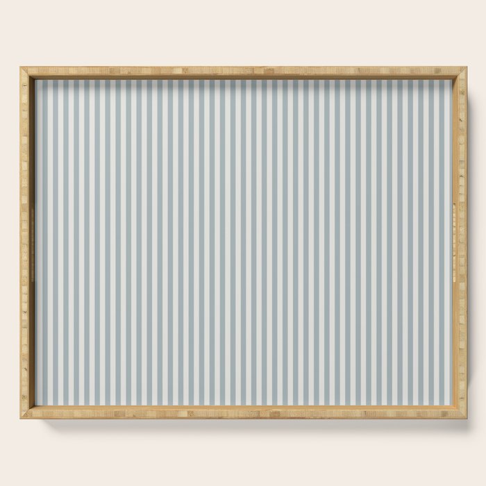 CoastL Stripe . Blue Serving Tray Gallery Image 1