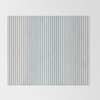 CoastL Stripe . Blue Throw Blanket Gallery Image 2