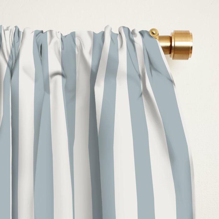 CoastL Stripe . Blue Window Curtain Gallery Image 2