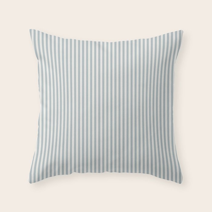 CoastL Stripe . Blue Throw Pillow Gallery Image 6