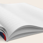 Red Swiss Cross Pattern on Navy Blue background Notebook Gallery Image 2