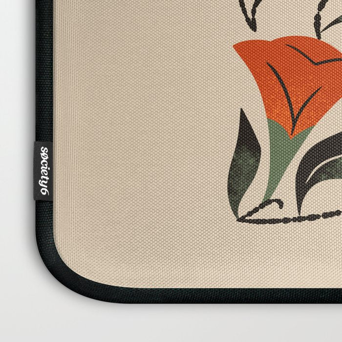 Hummingbird and Trumpet Flowers Laptop Sleeve Gallery Image 3