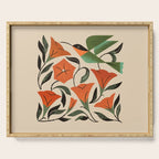 Hummingbird and Trumpet Flowers Serving Tray Gallery Image 1