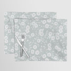 Cluster Flower Vines - Mint Placemat Gallery Image 1