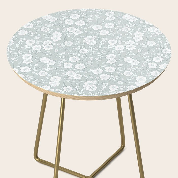 Cluster Flower Vines - Mint Side Table Gallery Image 2