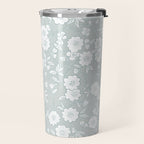 Cluster Flower Vines - Mint Travel Mug Gallery Image 2