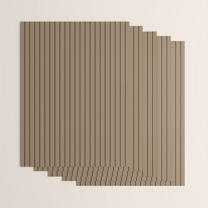 Minimal Arch XLIII Natural Tan Modern Geometric Lines Wrapping Paper Gallery Image 3