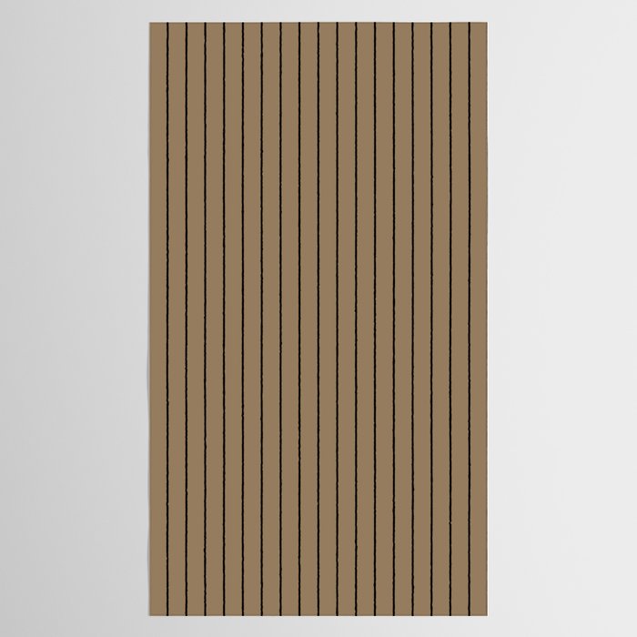 Minimal Arch XLIII Natural Tan Modern Geometric Lines Tablecloth Gallery Image 2
