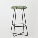 Christmas Winter Unicorn Pattern Stool Gallery Image 1