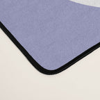 Squiggle Maze Minimalist Abstract Pattern in Light Periwinkle Purple Desk Mat Gallery Image 4