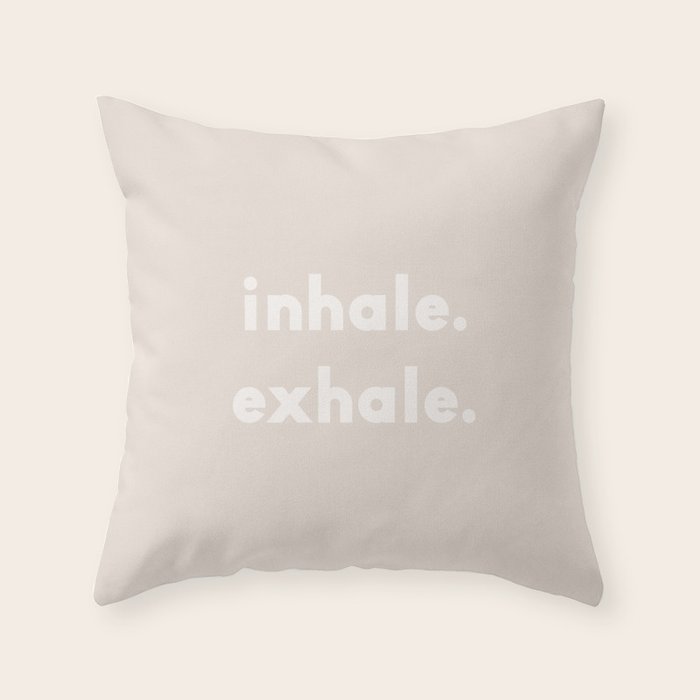 Urban Wild Studio Inhale Exhale Throw Pillow - Thumbnail 2