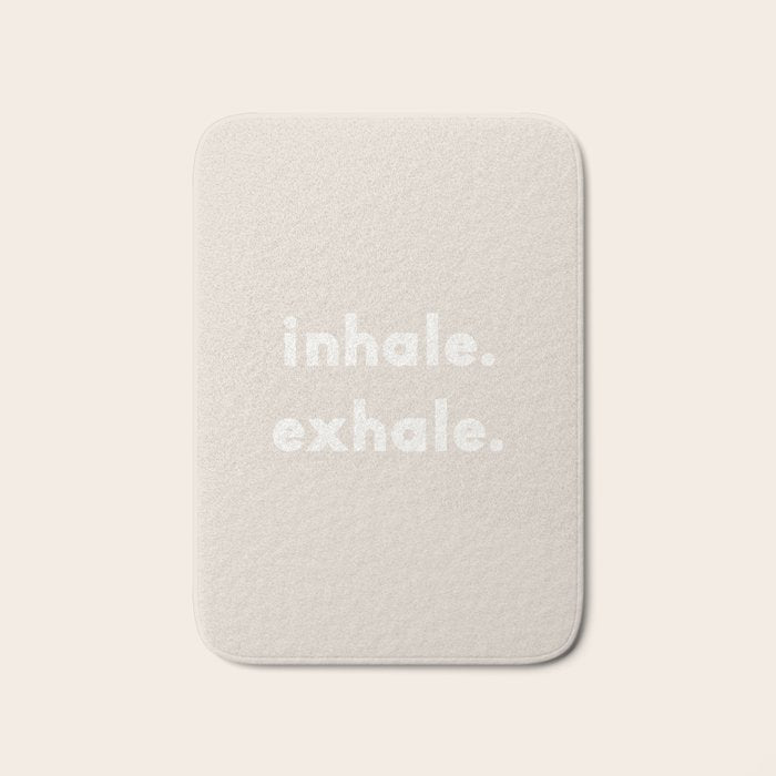 inhale exhale âÂ neutral Bath Mat Gallery Image 1