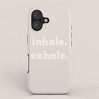 inhale exhale âÂ neutral iPhone Case Gallery Image 1