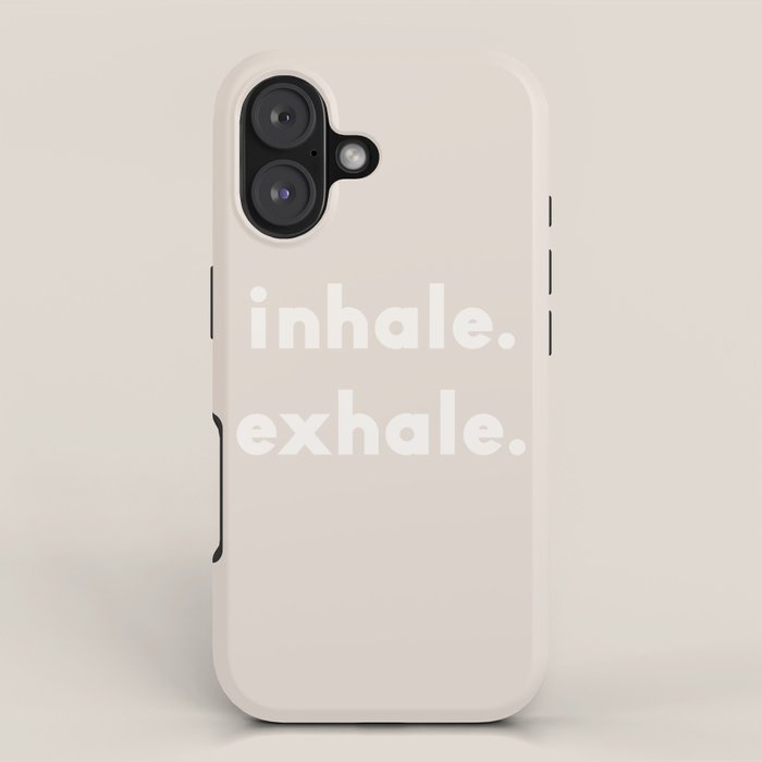 inhale exhale âÂ neutral iPhone Case Gallery Image 1