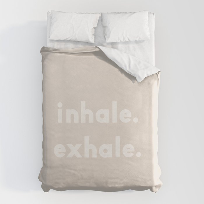 inhale exhale âÂ neutral Duvet Cover Gallery Image 6