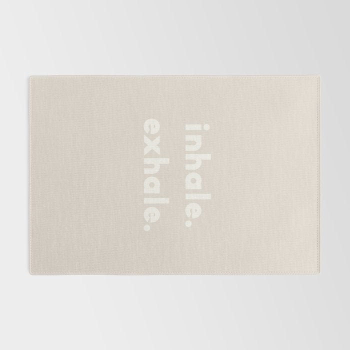 inhale exhale âÂ neutral Rug Gallery Image 2