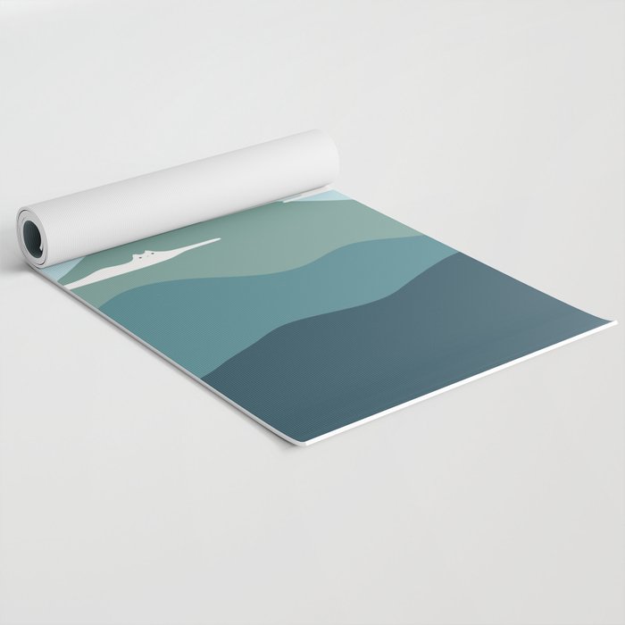 Cat Landscape 72B Yoga Mat Gallery Image 2