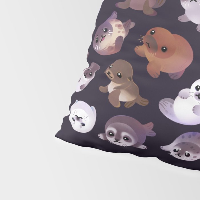 Seal pup - dark Pillow Sham Gallery Image 4
