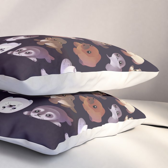 Seal pup - dark Pillow Sham Gallery Image 3