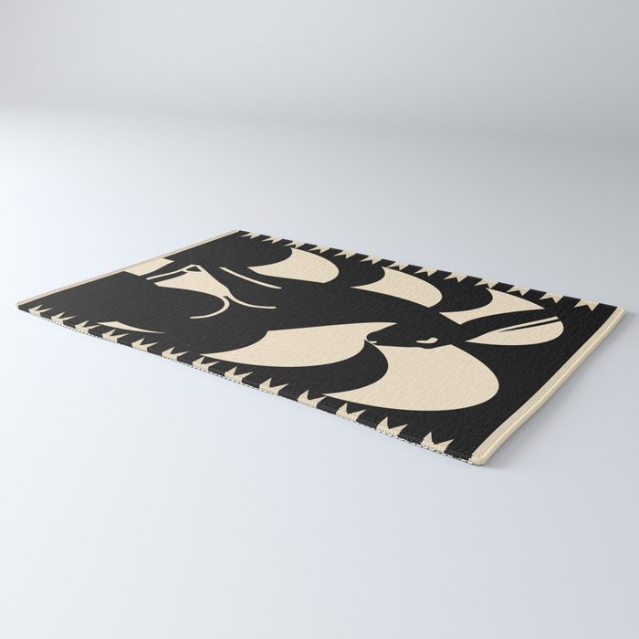 Minimalist Rabbit Rug Gallery Image 3