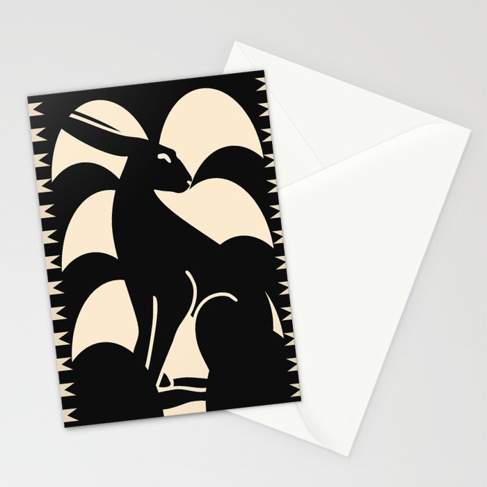 Minimalist Rabbit Stationery Card Gallery Image 2
