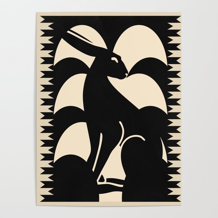 Minimalist Rabbit Poster Gallery Image 1