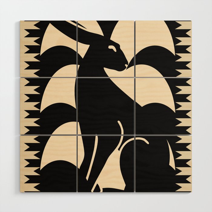 Minimalist Rabbit Wood Wall Art Gallery Image 1