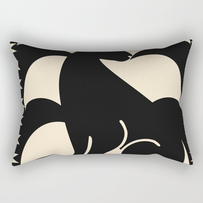 Minimalist Rabbit Rectangular Pillow Gallery Image 2