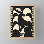 Minimalist Rabbit Mini Art Print Gallery Image 1