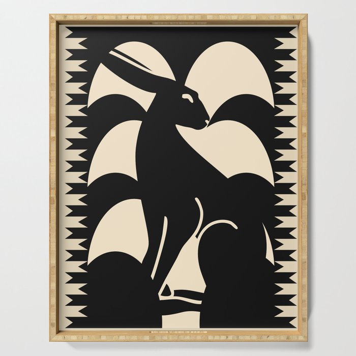 Minimalist Rabbit Serving Tray Gallery Image 1