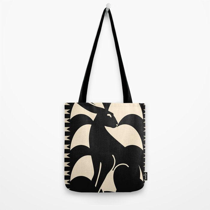 Minimalist Rabbit Tote Bag Gallery Image 2