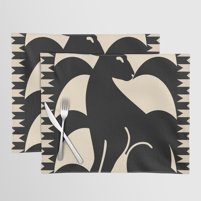 Minimalist Rabbit Placemat Gallery Image 1