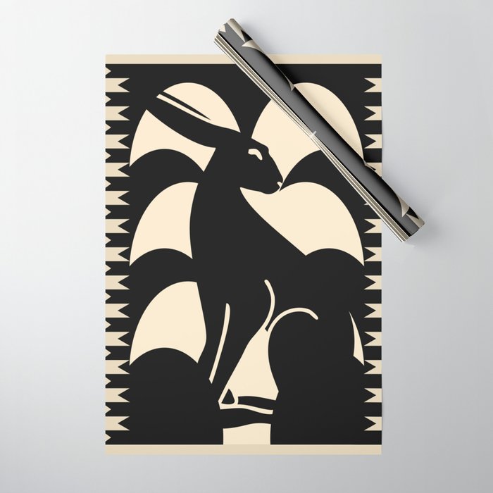Minimalist Rabbit Wrapping Paper Gallery Image 1