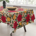 Poinsettia Flowers and Spices Tablecloth Gallery Image 3