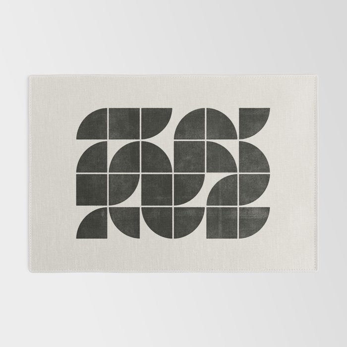 Mid-Century Modern No.35 - Woodblock Print Rug Gallery Image 2