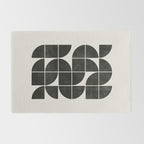 Mid-Century Modern No.35 - Woodblock Print Rug Gallery Image 2