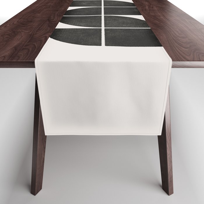 Mid-Century Modern No.35 - Woodblock Print Table Runner Gallery Image 1
