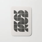 Mid-Century Modern No.35 - Woodblock Print Bath Mat Gallery Image 1