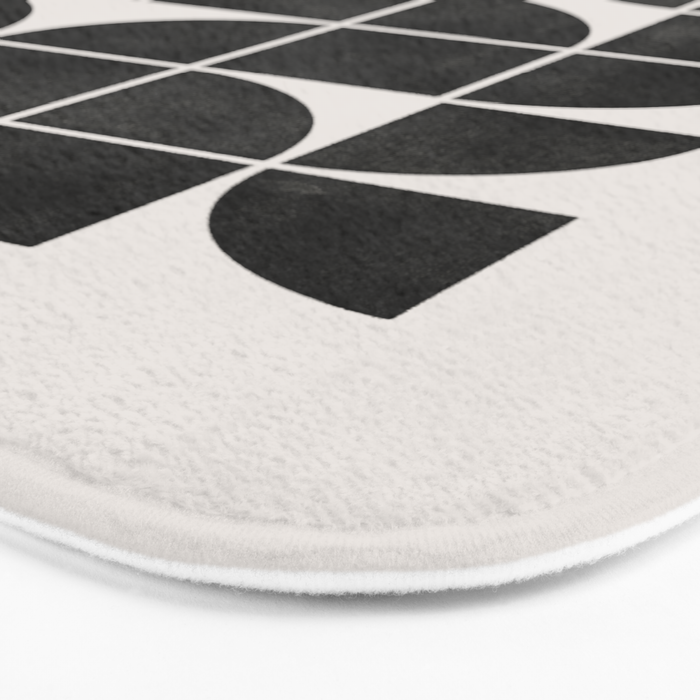 Mid-Century Modern No.35 - Woodblock Print Bath Mat Gallery Image 3