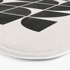 Mid-Century Modern No.35 - Woodblock Print Bath Mat Gallery Image 3