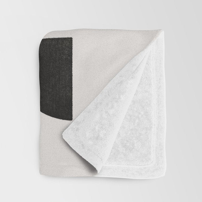 Mid-Century Modern No.35 - Woodblock Print Throw Blanket Gallery Image 3