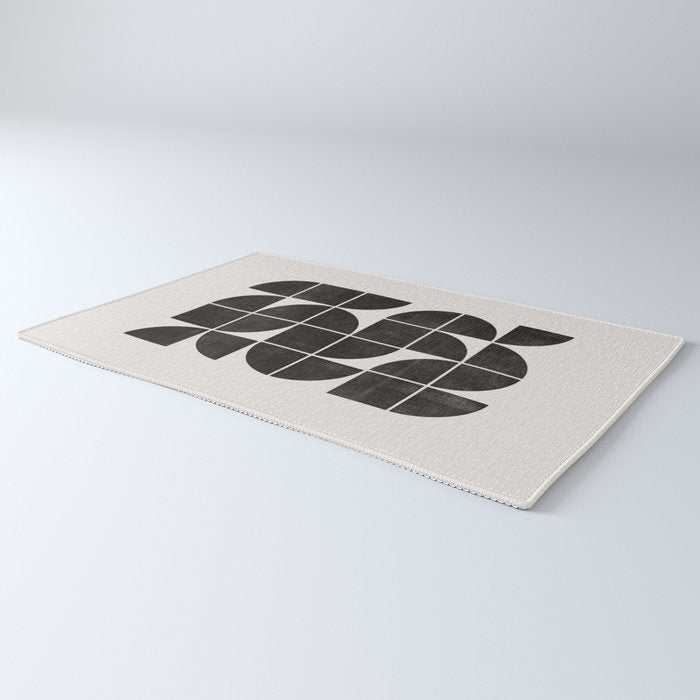 Mid-Century Modern No.35 - Woodblock Print Rug Gallery Image 3