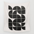 Mid-Century Modern No.35 - Woodblock Print Wall Tapestry Gallery Image 4
