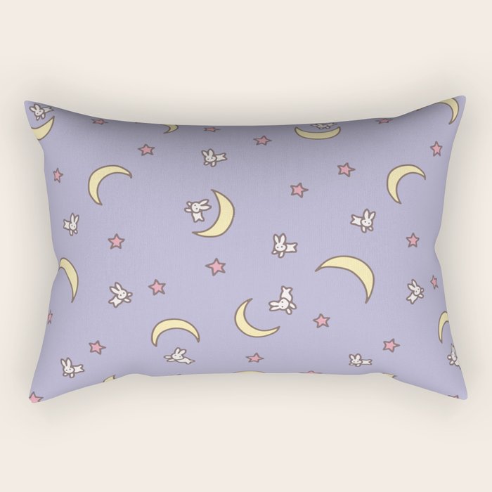 Purple Moon Anime  Rectangular Pillow Gallery Image 1
