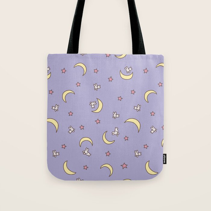 Purple Moon Anime  Tote Bag Gallery Image 1