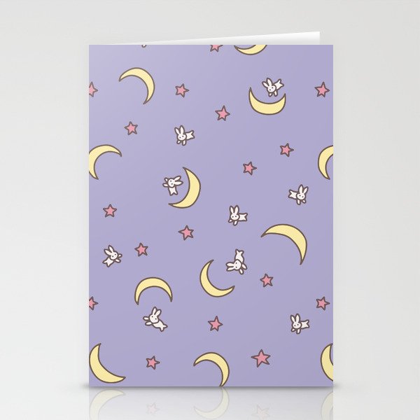 Purple Moon Anime  Stationery Card Gallery Image 1