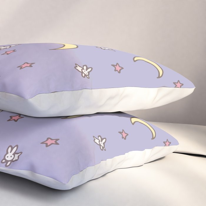 Purple Moon Anime  Pillow Sham Gallery Image 3